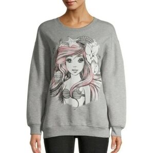 DISNEY PRINCESS | LITTLE MERMAID ARIEL GRAPHIC CREW NECK SWEATSHIRT - NW…